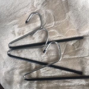 Hangers - Three heavy duty trouser hangers